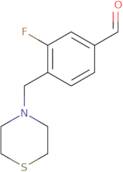 3-Fluoro-4-(thiomorpholinomethyl)benzaldehyde