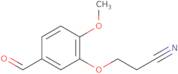 3-(3-Formyl-6-methoxyphenoxy)propanenitrile