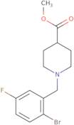 Methyl 1-(2-bromo-5-fluorobenzyl)piperidine-4-carboxylate