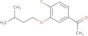 1-(4-Fluoro-3-(isopentyloxy)phenyl)ethanone