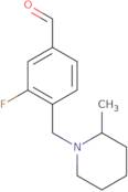 3-Fluoro-4-((2-methylpiperidin-1-yl)methyl)benzaldehyde