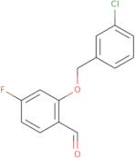 2-((3-Chlorobenzyl)oxy)-4-fluorobenzaldehyde