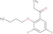 1-(2-Butoxy-3,5-difluorophenyl)propan-1-one