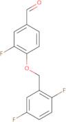 4-((2,5-Difluorobenzyl)oxy)-3-fluorobenzaldehyde