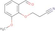 3-(2-Formyl-6-methoxyphenoxy)propanenitrile