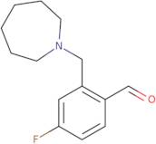2-(Azepan-1-ylmethyl)-4-fluorobenzaldehyde