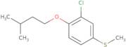 (3-Chloro-4-(isopentyloxy)phenyl)(methyl)sulfane