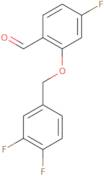 2-((3,4-Difluorobenzyl)oxy)-4-fluorobenzaldehyde