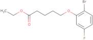 Ethyl 5-(2-bromo-5-fluoro-phenoxy)pentanoate