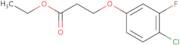 Ethyl 3-(4-chloro-3-fluoro-phenoxy)propanoate