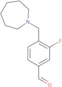 4-(Azepan-1-ylmethyl)-3-fluorobenzaldehyde