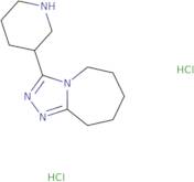 3-Piperidin-3-yl-6,7,8,9-tetrahydro-5H-[1,2,4]triazolo[4,3-a]azepine dihydrochloride