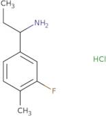 (1S)-1-(3-Fluoro-4-methylphenyl)propan-1-amine hydrochloride