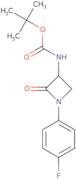 tert-Butyl N-[1-(4-fluorophenyl)-2-oxoazetidin-3-yl]carbamate