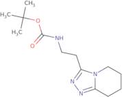 tert-Butyl N-(2-{5H,6H,7H,8H-[1,2,4]triazolo[4,3-a]pyridin-3-yl}ethyl)carbamate