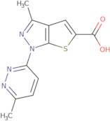 3-Methyl-1-(6-methylpyridazin-3-yl)-1H-thieno[2,3-c]pyrazole-5-carboxylic acid