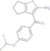 3-[4-(Difluoromethoxy)benzoyl]-4H,5H,6H-cyclopenta[b]thiophen-2-amine