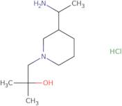 1-[3-(1-Aminoethyl)piperidin-1-yl]-2-methylpropan-2-ol hydrochloride