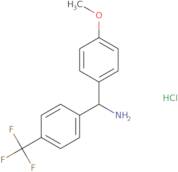 (4-Methoxyphenyl)[4-(trifluoromethyl)phenyl]methanamine hydrochloride