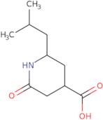2-(2-Methylpropyl)-6-oxopiperidine-4-carboxylic acid