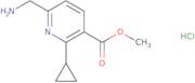 Methyl 6-(aminomethyl)-2-cyclopropylpyridine-3-carboxylate hydrochloride