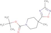 tert-Butyl 4-methyl-4-(3-methyl-1,2,4-oxadiazol-5-yl)piperidine-1-carboxylate