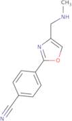 4-{4-[(Methylamino)methyl]-1,3-oxazol-2-yl}benzonitrile