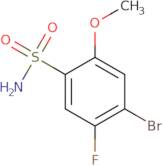 4-Bromo-5-fluoro-2-methoxybenzene-1-sulfonamide