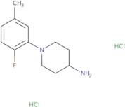 1-(2-Fluoro-5-methylphenyl)piperidin-4-amine dihydrochloride