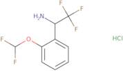 1-[2-(Difluoromethoxy)phenyl]-2,2,2-trifluoroethan-1-amine hydrochloride