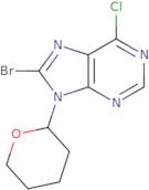 8-Bromo-6-chloro-9-(tetrahydro-2H-pyran-2-yl)-9H-purine