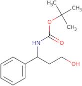 (3-Hydroxy-1-phenyl-propyl)-carbamic acid tert-butyl ester