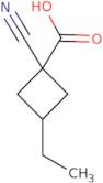 1-Cyano-3-ethylcyclobutane-1-carboxylic acid