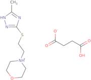 4-{2-[(5-Methyl-4H-1,2,4-triazol-3-yl)sulfanyl]ethyl}morpholin-4-ium 3-carboxypropanoate