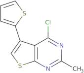 4-Chloro-2-methyl-5-(thiophen-2-yl)thieno[2,3-d]pyrimidine