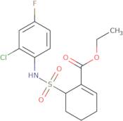 Ethyl 6-(N-(2-chloro-4-fluorophenyl)sulfamoyl)cyclohex-1-enecarboxylate