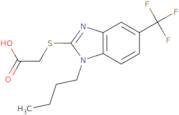 2-{[1-Butyl-5-(trifluoromethyl)-1H-1,3-benzodiazol-2-yl]sulfanyl}acetic acid