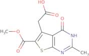 2-[6-(Methoxycarbonyl)-2-methyl-4-oxo-3H,4H-thieno[2,3-d]pyrimidin-5-yl]acetic acid