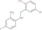 4-Bromo-2-[(4-fluoro-2-methylanilino)methyl]benzenol