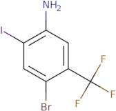 4-Bromo-2-iodo-5-(trifluoromethyl)aniline