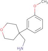 [4-(3-Methoxyphenyl)oxan-4-yl]methanamine