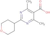 4,6-Dimethyl-2-(oxan-4-yl)pyrimidine-5-carboxylic acid