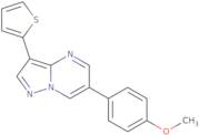 6-(4-Methoxyphenyl)-3-thiophen-2-yl-pyrazolo[1,5-a]pyrimidine