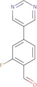 2-Fluoro-4-(pyrimidin-5-yl)benzaldehyde