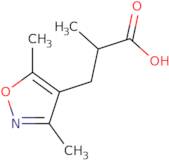 3-(Dimethyl-1,2-oxazol-4-yl)-2-methylpropanoic acid