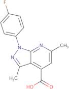 1-(4-Fluorophenyl)-3,6-dimethyl-1H-pyrazolo[3,4-b]pyridine-4-carboxylic acid