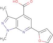 6-(Furan-2-yl)-1,3-dimethyl-1H-pyrazolo[3,4-b]pyridine-4-carboxylic acid