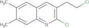 2-Chloro-3-(2-chloroethyl)-6,7-dimethylquinoline