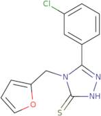 5-(3-Chlorophenyl)-4-(furan-2-ylmethyl)-4H-1,2,4-triazole-3-thiol