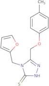 4-(Furan-2-ylmethyl)-5-(4-methylphenoxymethyl)-4H-1,2,4-triazole-3-thiol